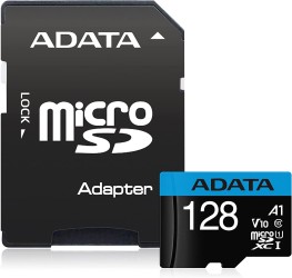 ADATA AUSDX128GUICL10 بطاقة ذاكرة Micro SD سعة 128 جيجابايت لأجهزة متعددة