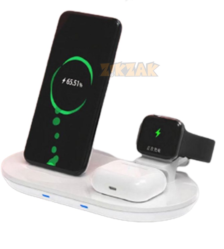 محطة شحن لاسلكية 4 في 1 الهاتف المحمول و Apple watsh و Apple Airpods و Apple Pencil