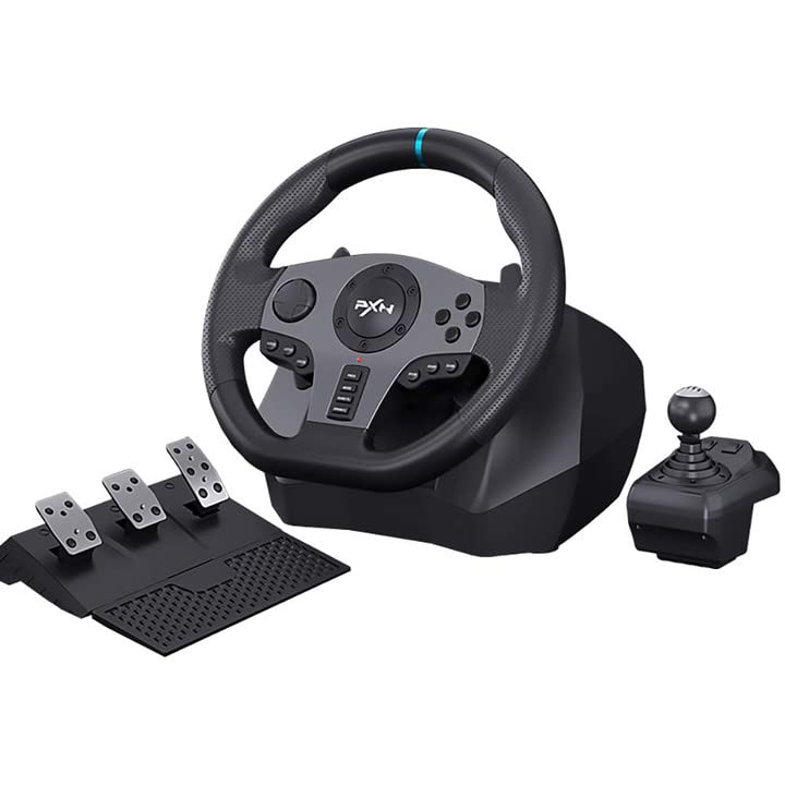 عجلة سباق الألعاب PXN V9 900 ° للكمبيوتر / PS3 / PS4 / X-ONE / X-SERIES X / S / SWITCH