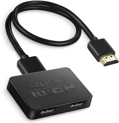 موزع HDMI من واحد الى اثنين (مصدر واحد على شاشتين)