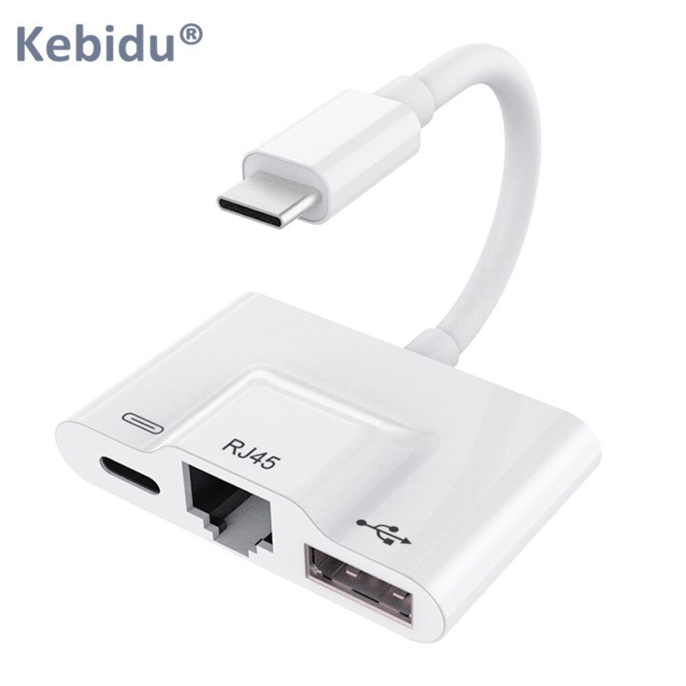 تحويلة ايثرنت USB Type-C Ethernet OTG من تايب سي إلى RJ45 Port USB 3.0