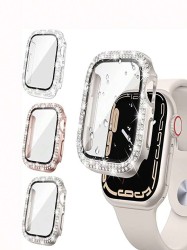 Spigen كفر حماية الساعة الذكية ذات صفين من الماس مع أحجار الراين المزدوجة 