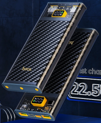 باور بانك فايبر 4IN1 10000mAh شفاف 22.5 واط PD شحن سريع قدرة حقيقية وفعلية اصلية