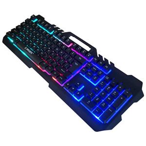 LIMEIDE Mechanical Storm K21 كيبورد سلكي معدني مضيئ من نوع RGB للألعاب