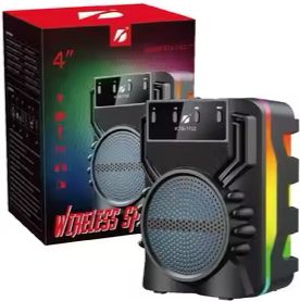 KTS-1722 مكبر صوت صغير محمول  RGB لايت صوت جهير عن طريق بلوتوث دعم  بطاقة USB/TF