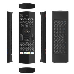 لوحة مفاتيح لاسلكية MX3 Air Mouse ، 2.4G مع إضاءة خلفية ، جهاز تحكم عن بعد