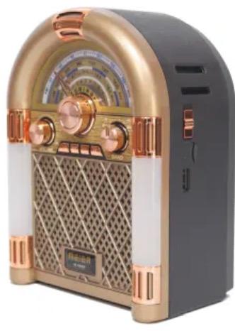 راديو قديم محمول 3 نطاقات AM FM Sw، بطاقة TF ومشغل MP3، تصميم بلوتوث قديم Meier M-68bt