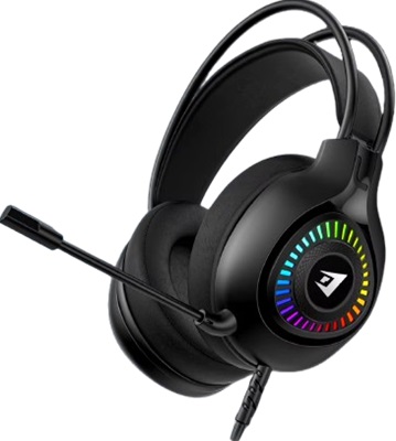هيدفون جيرتيك جيمينج عزل كامل RGB مع مايك مدمج سلكية HG01