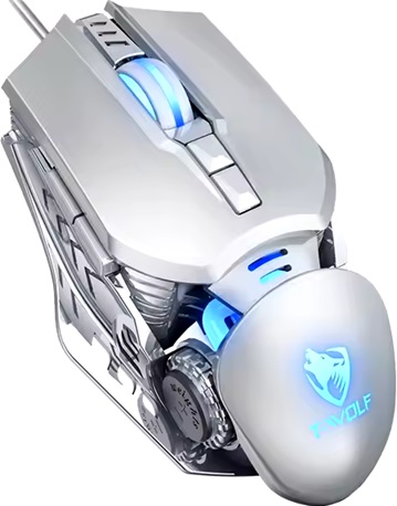 ROBOCOP - ماوس جيمنج 6400DPI ثندر ميكانيكالT-WOLF G530 RGB