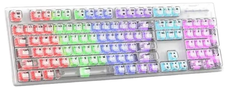 لومينوس RGB بتصميم شفاف ميكانيكال جيمينج كيبورد سلكي Raiku L1000