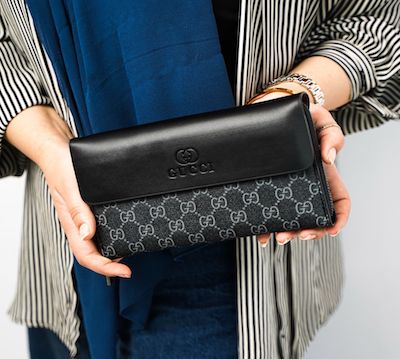 جزدان Gucci للرجال والنساء جلد متعدد الجيب  