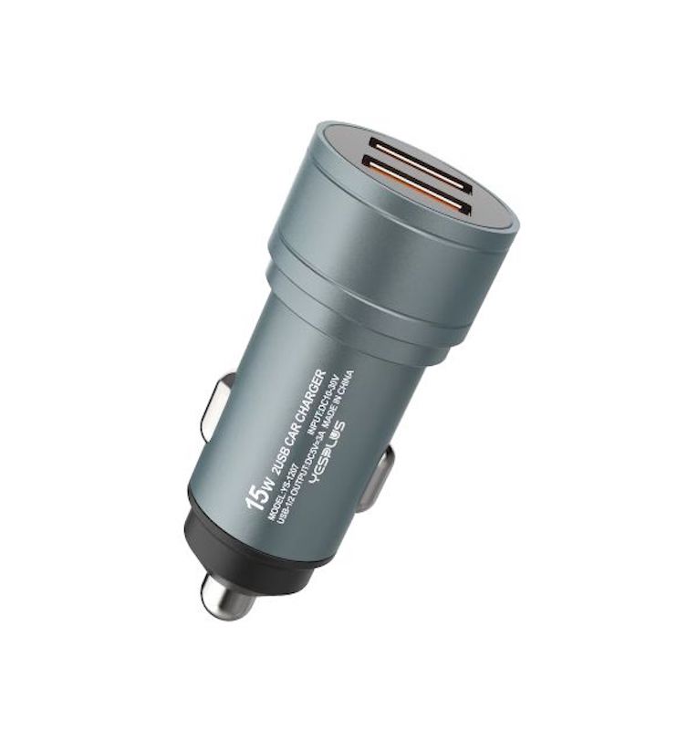 شاحن السيارة من YESPLUS بمدخلين USB موديل YS-1207 