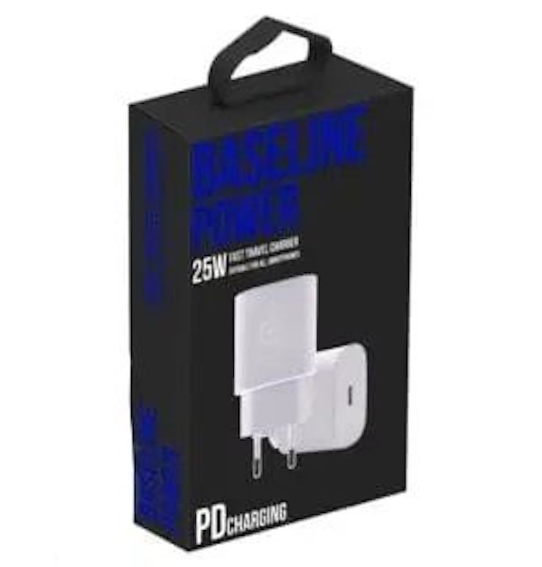 شاحن سريع BASELINE POWER بقوة 25W مع PD Charging