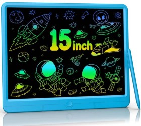 لوح رسم رقمي للكتابة بشاشة LCD مقاس 15 بوصة للأطفال