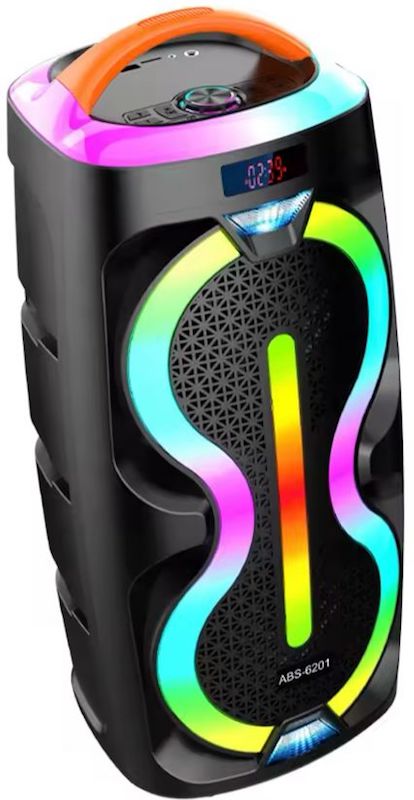 KARAOKE CINEMA حجم 6.5 انش مع إضاءة LED صوت عالي الجودة - سبيكر بلوتوث  ABS-6201  